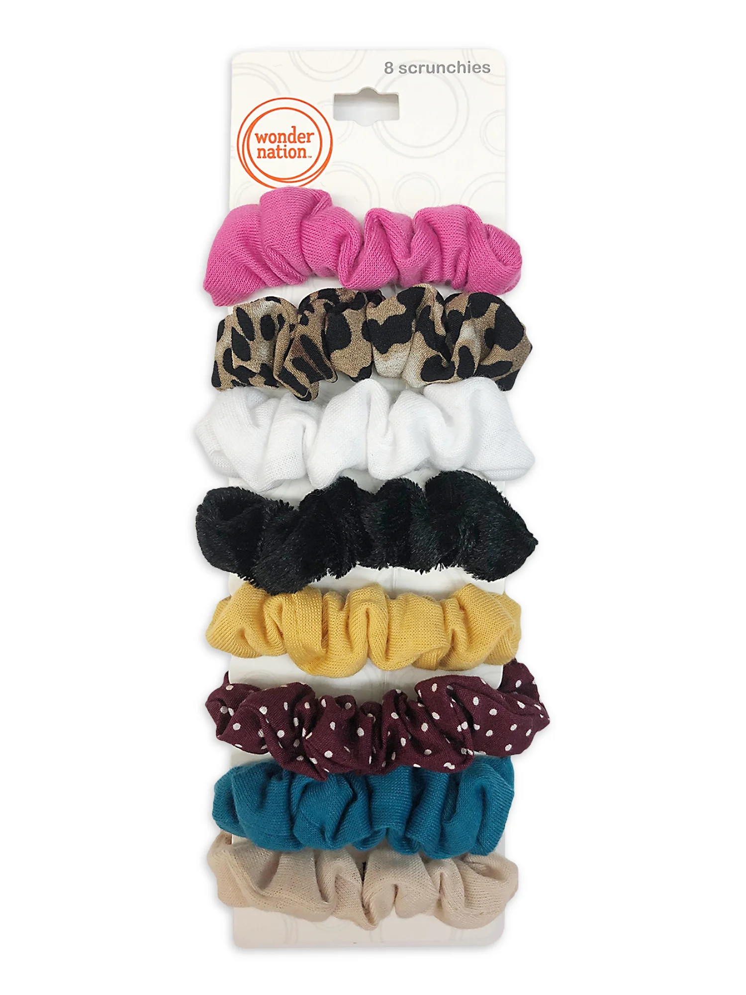 Wonder Nation Baby Girls Hair Scrunchie, 8-Piece | Walmart (US)