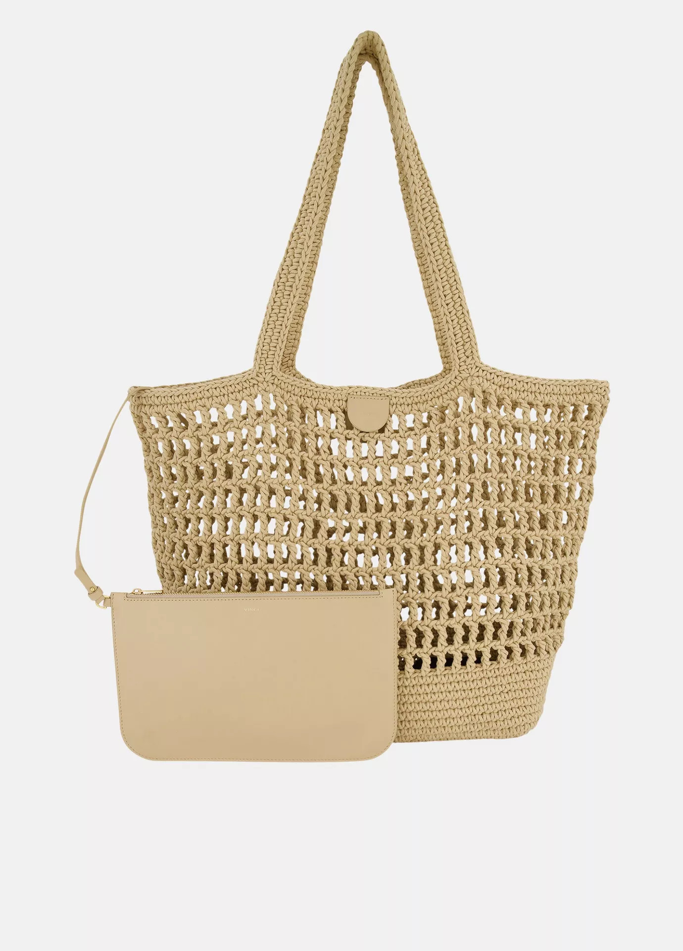 Barcelona Cotton Crochet Large Tote | Vince LLC