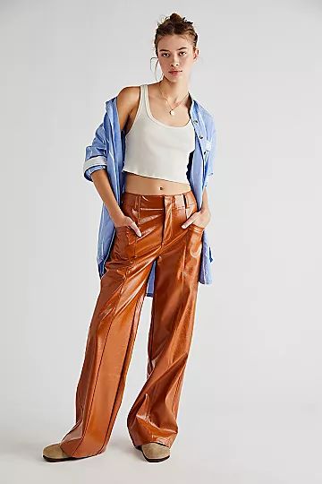 Star-Crossed Lovers Vegan Straight-Leg Pants | Free People (Global - UK&FR Excluded)