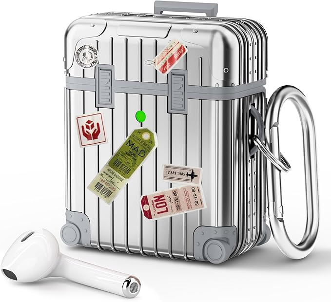 KOREDA Compatible with AirPods Case Cover, Funny Suitcase Design Case for Airpods 2nd Generation/... | Amazon (US)