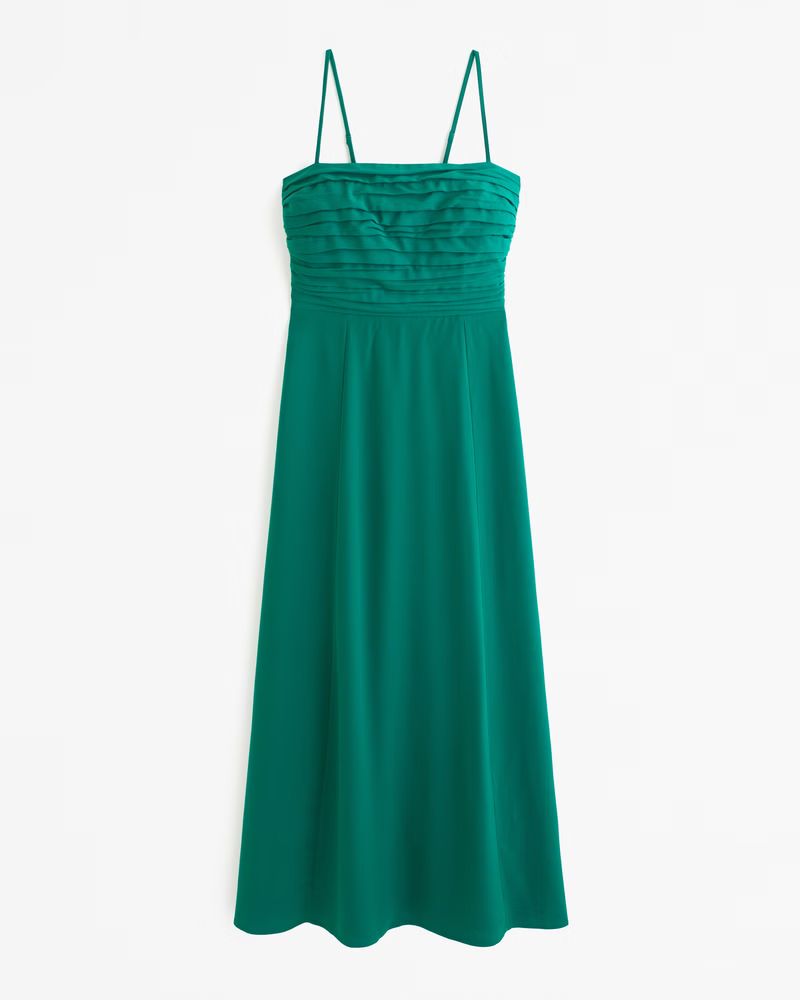 Women's Emerson Crepe Midi Dress | Women's Dresses & Jumpsuits | Abercrombie.com | Abercrombie & Fitch (US)