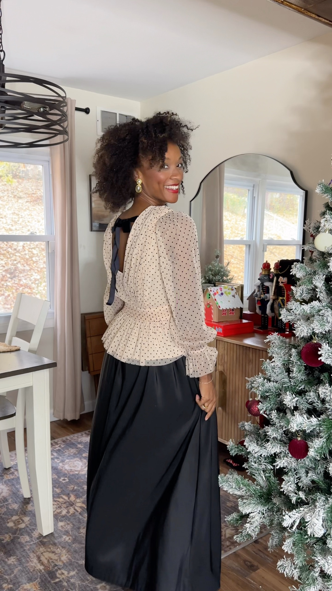 Another holiday outfit idea.  This look can take you beyond the holidays.  I’m wearing a size 2 in the top.  I definitely could have gone down to my regular numerical sizing which is a 0 but this top has NO stretch and I like the looser fit in the shoulders. 

#LTKHoliday #LTKootd #LTKgrwm