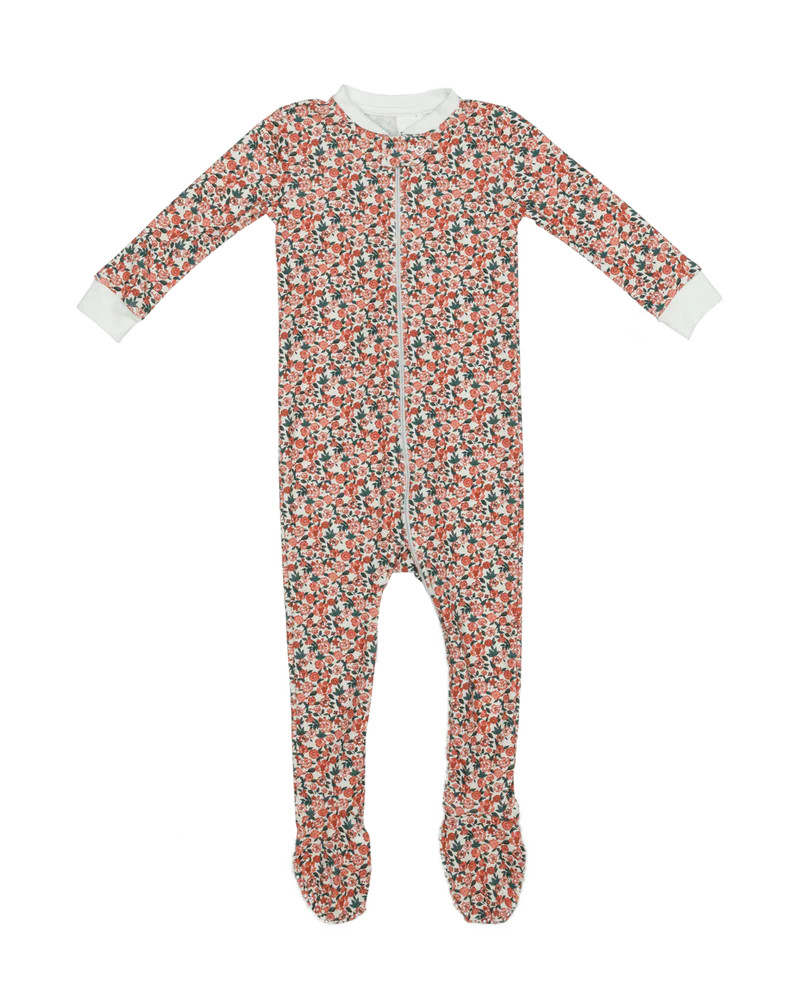 Footie Pajamas in Clara Floral | Sun House Children's
