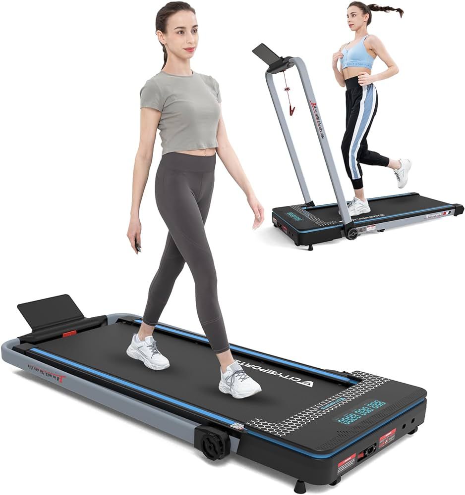 Folding Treadmill, Compact Foldable Treadmill, Electric Treadmill 1400W Motorized Running, Foldin... | Amazon (US)