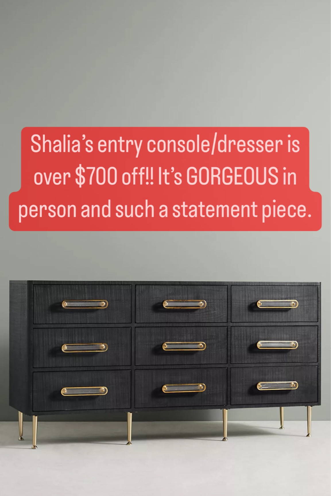 Odetta Nine-Drawer Dresser curated on LTK