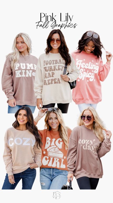 Fall graphic sweatshirts at Pink Lily✨

#LTKstyletip #LTKSeasonal