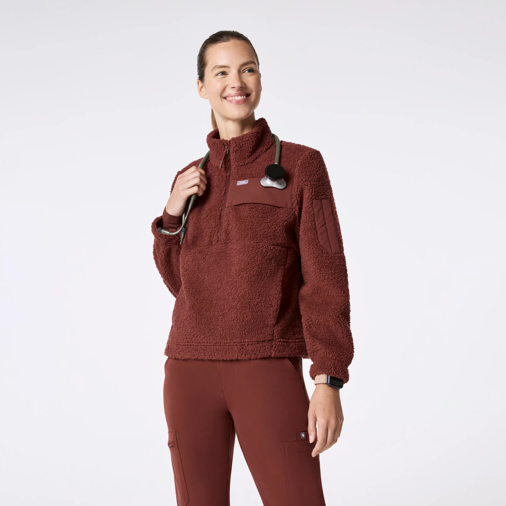 On-Shift High Pile Fleece Pullover Jacket™ | FIGS