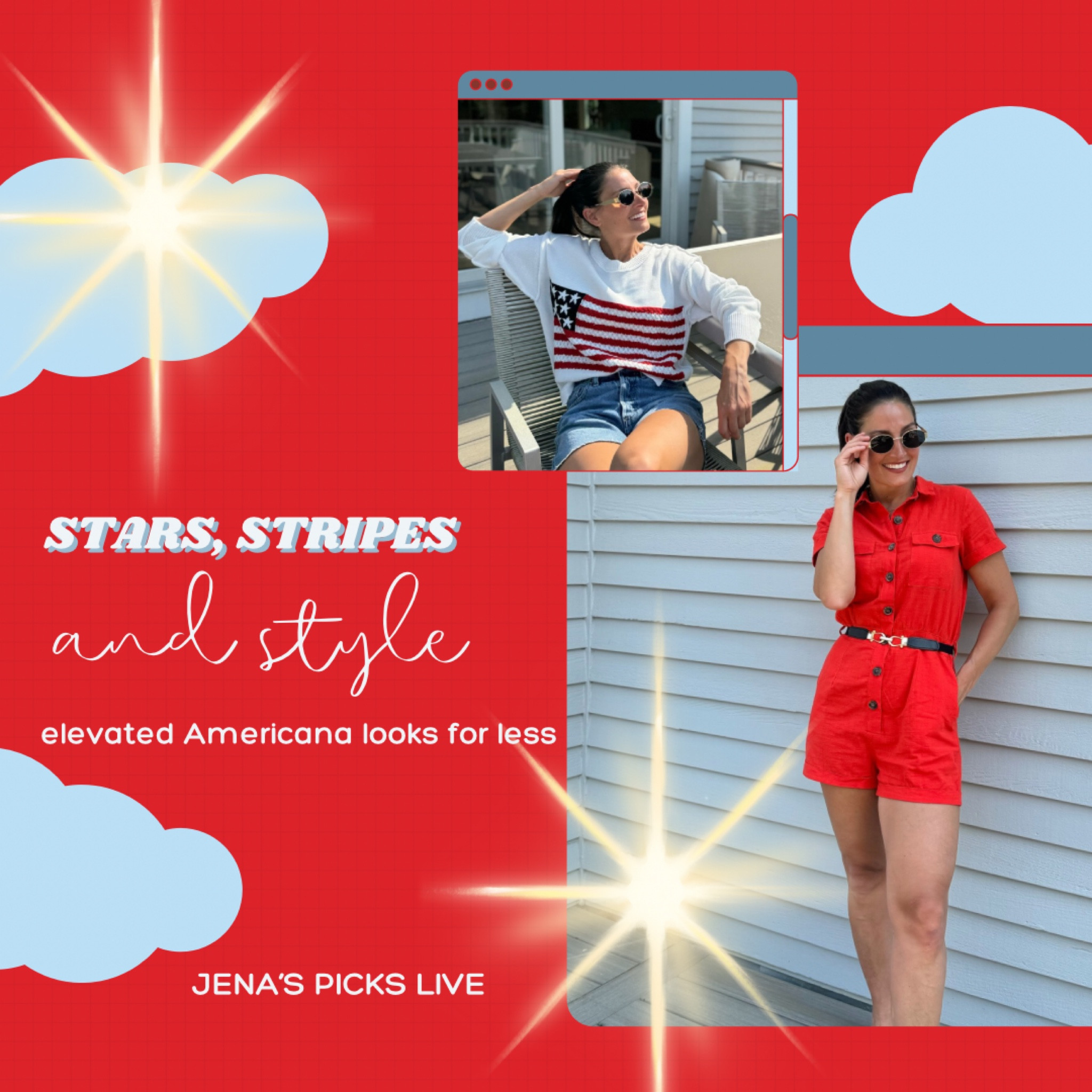 Jena’s Picks Live - elevated Americana!

#americana #july4th #summerstyle #styleinspo #womensfashion

#LTKSeasonal #LTKFindsUnder50 #LTKStyleTip