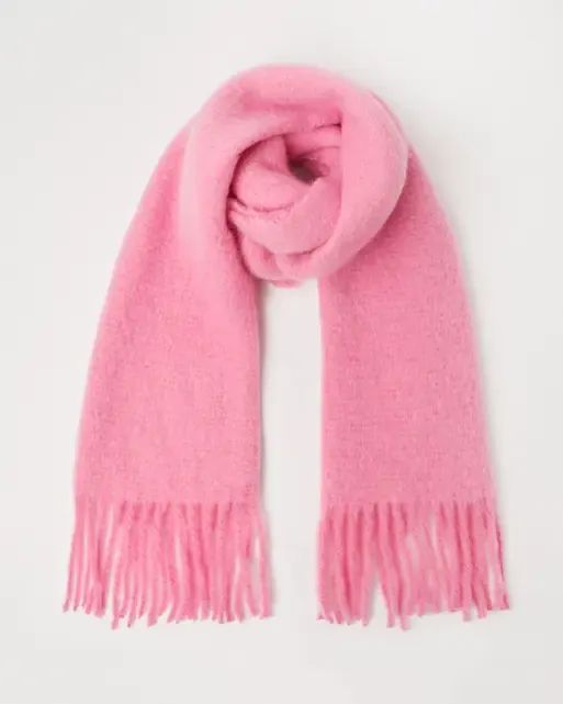 Super Soft Hot Pink Knitted Scarf | Oliver Bonas | Oliver Bonas (Global)