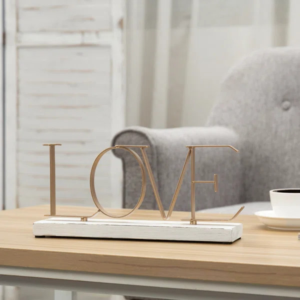 Decorative Love Letter Block | Wayfair North America