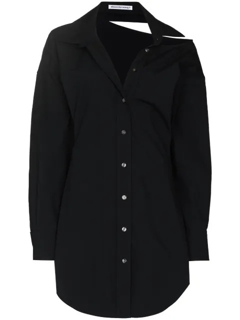 cut-out shirt dress | Farfetch (US)
