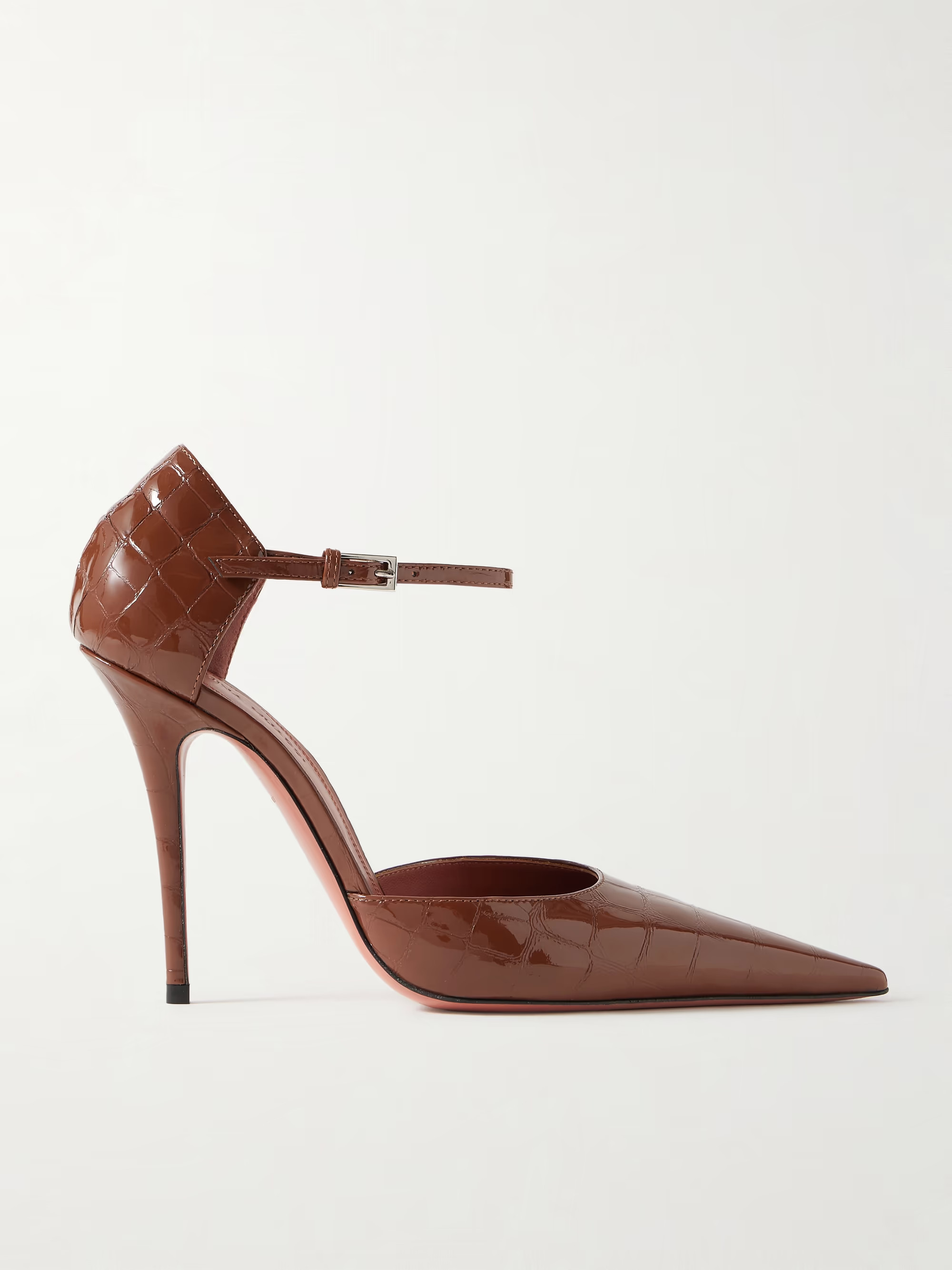 Barbara croc-effect patent-leather pumps | NET-A-PORTER (UK & EU)