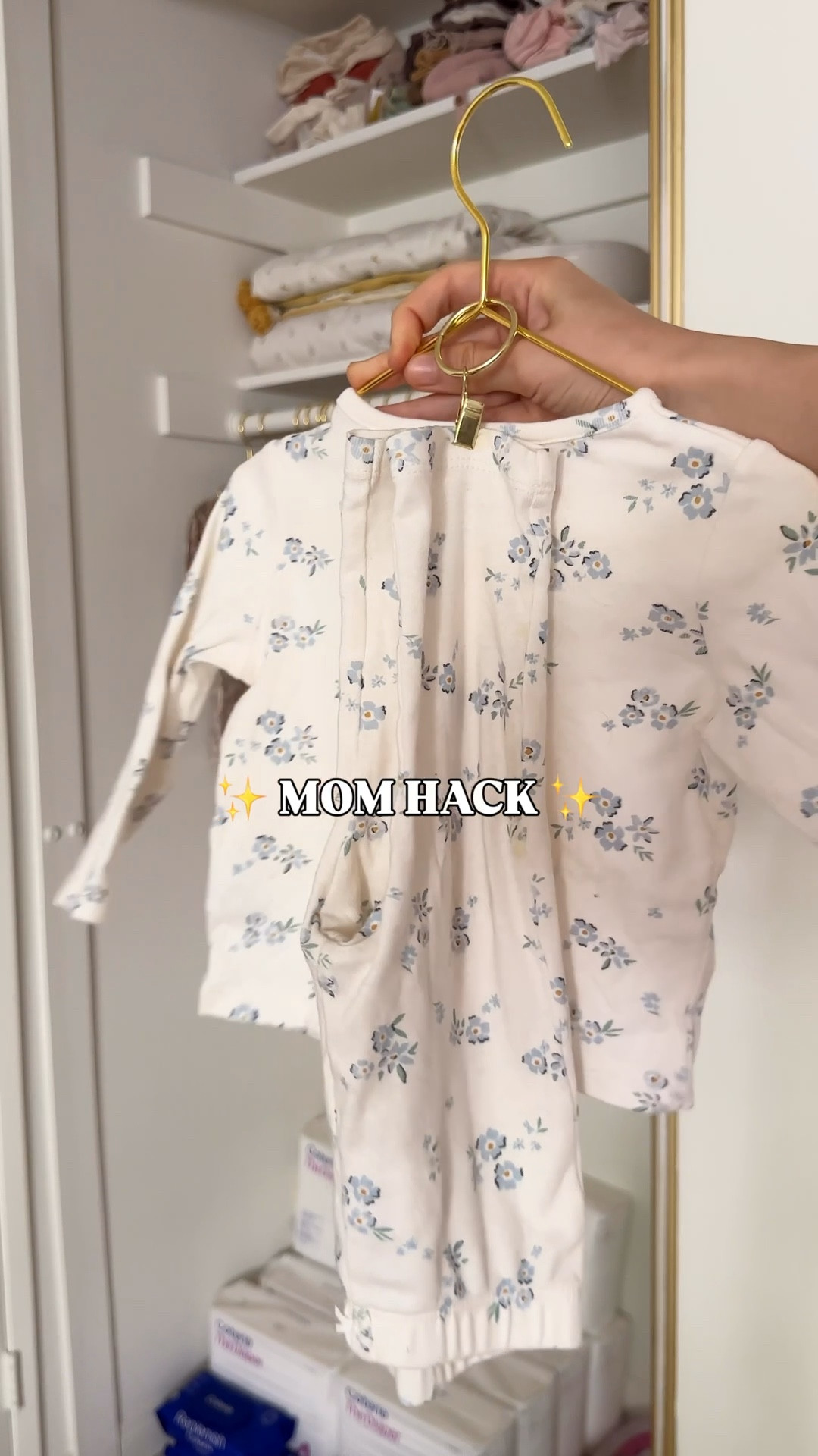 metal hangers and matching rings 🩶

✨ They’re sleek, minimal, and take up so much less space than bulky wooden ones.
✨ No more stretching baby clothes to fit — the shape is perfect.
✨ They look clean and aesthetic in the closet (no chipped wood or uneven sizing).
✨ Super durable and lightweight — honestly, I wish I switched sooner!


#LTKHome #LTKKids #LTKBaby