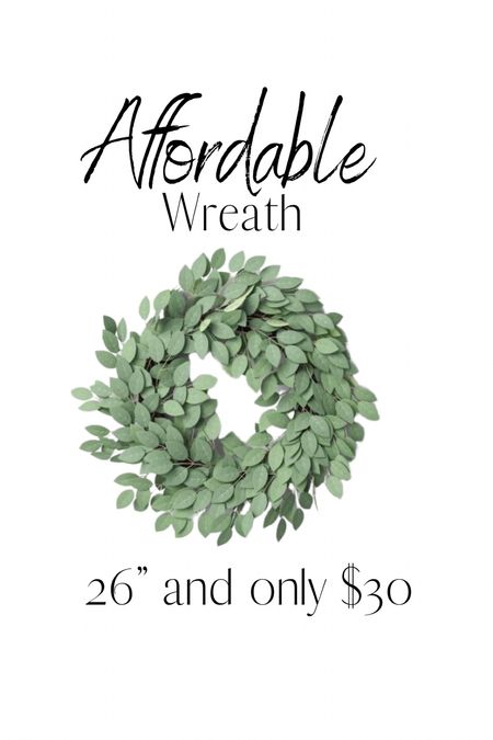 This is an affordable alternative to the front door wreath in my last post. Only $30 and its 26” wide!

#LTKunder50 #LTKhome #LTKSeasonal