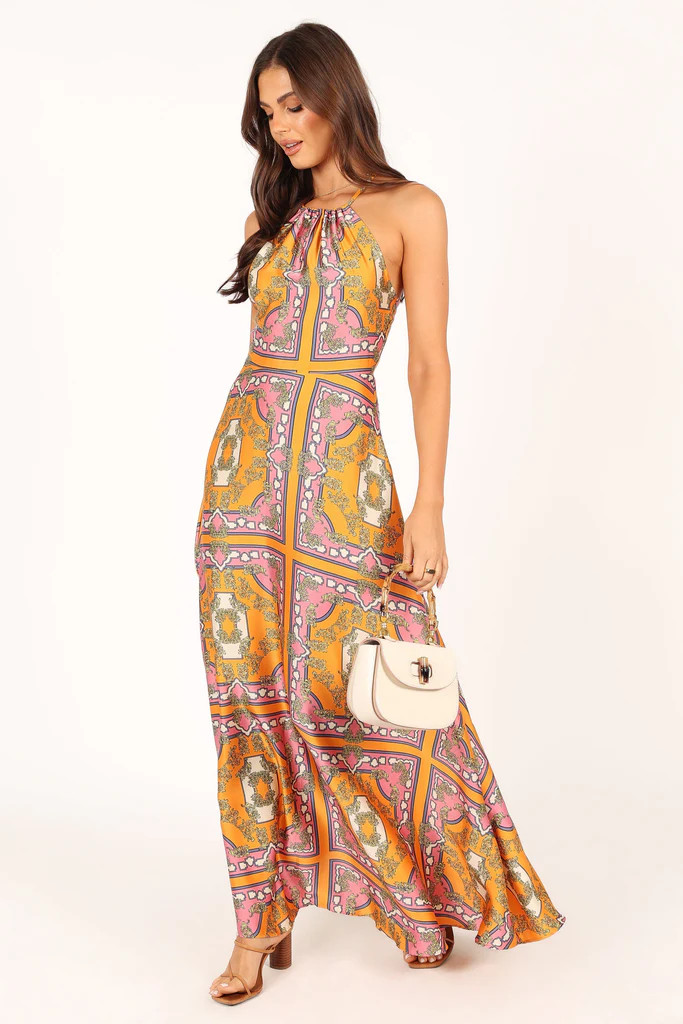 Amara Maxi Dress - Tangerine | Petal & Pup (US)