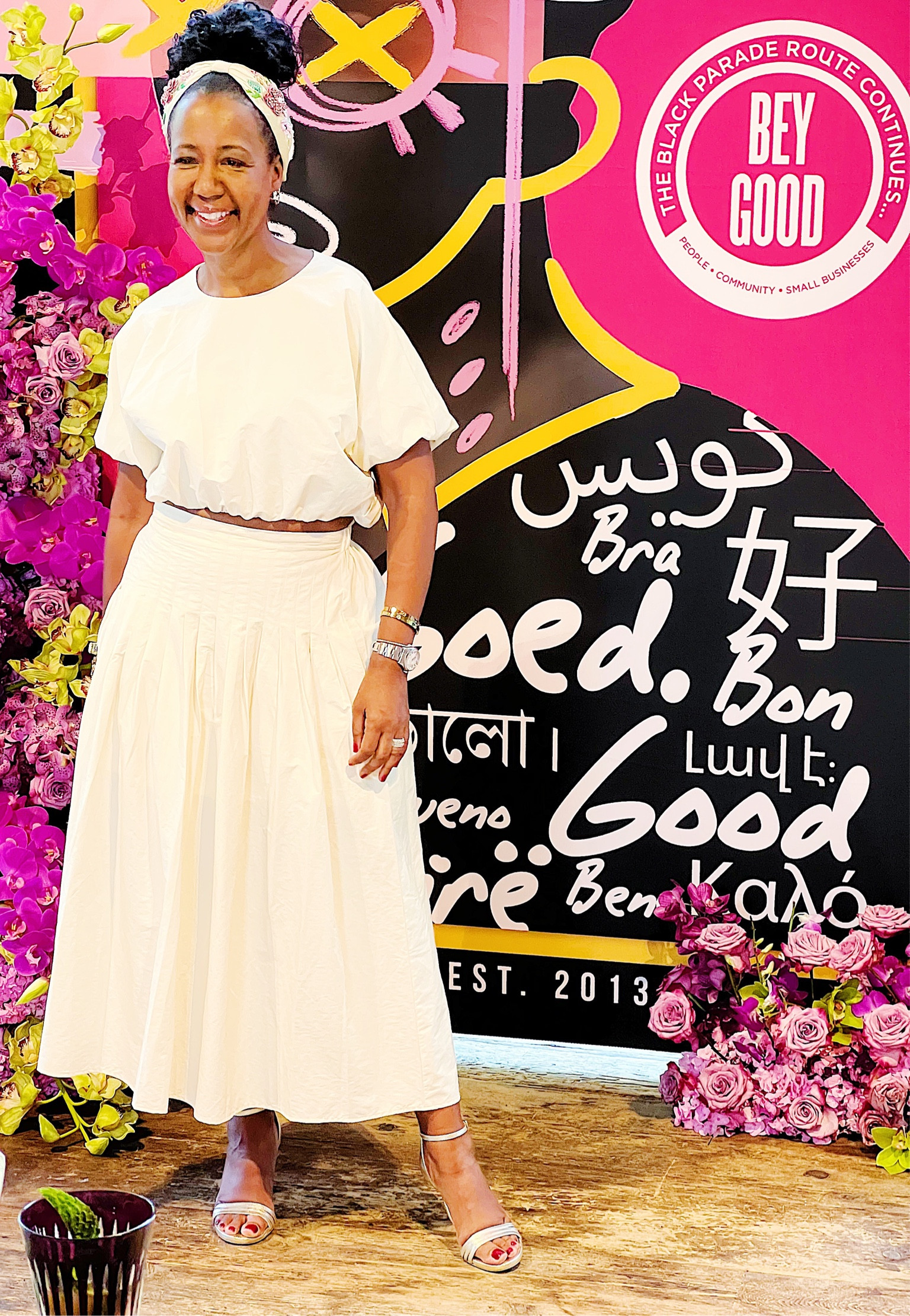 When I bought this outfit I wasn’t sure where I was going to wear it, but then I got invited to Beyoncé’s non-profit’s luncheon and I had the perfect outfit in my closet. Runs TTS, I’m wearing a small.

#weddingguest