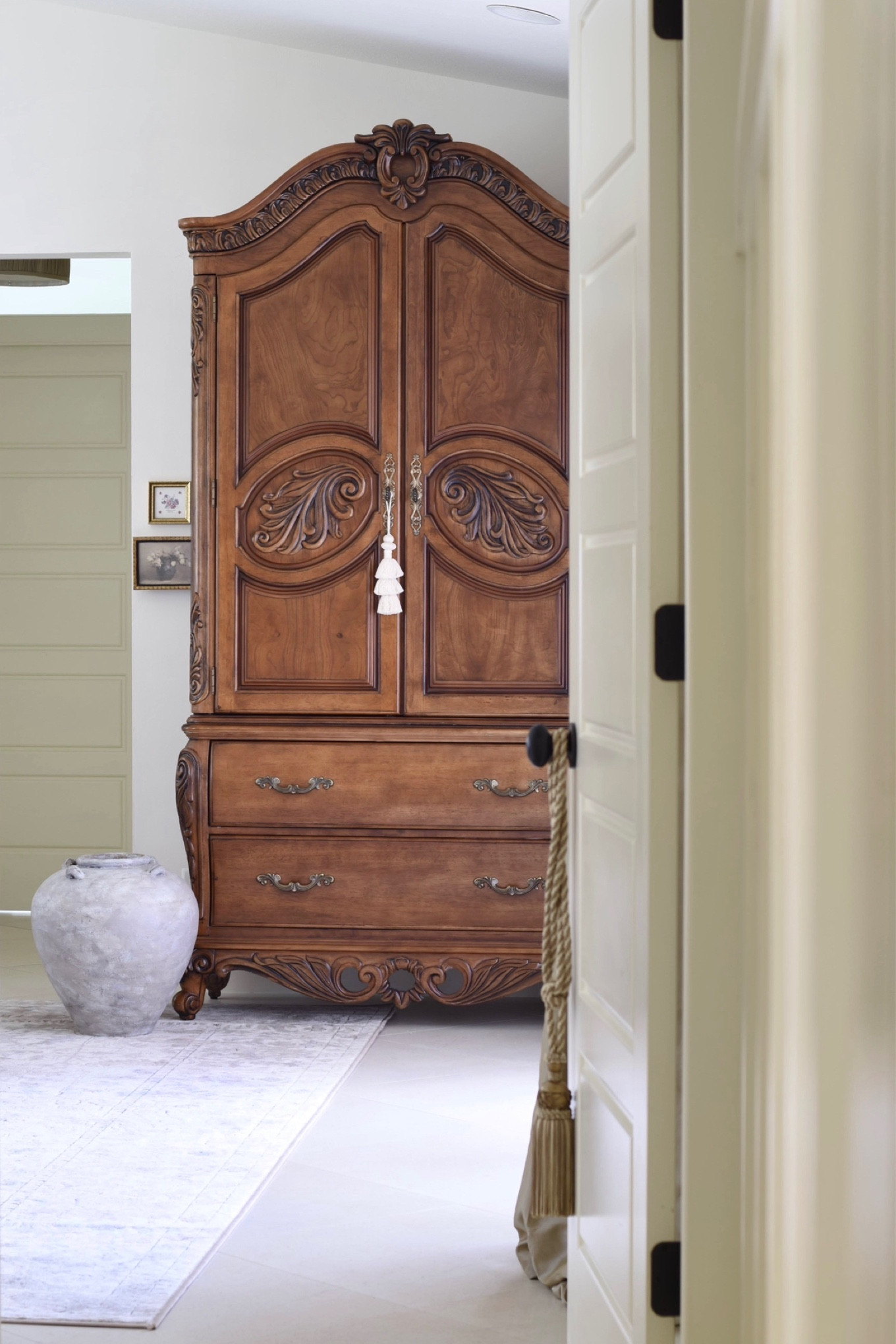 Vintage. Vintage Furniture. Armoire. Bedroom. Wardrobe. Classic. Traditional. Modern Traditional. Olive Jar. Floor Vase. Collected.

#LTKFind #LTKhome