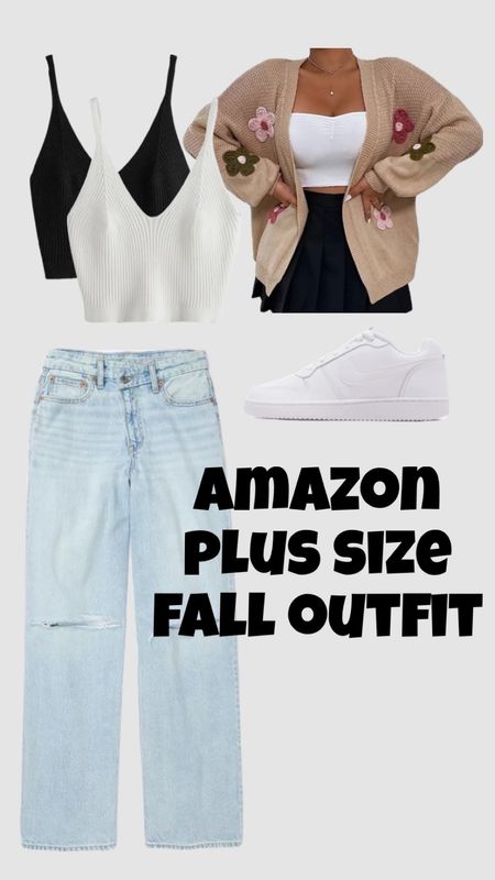 plus size Ootd from Amazon 🫶🏻 perfect for late summer / early fall. Everything should go to *atleast* a size 3x 

_______________________

plus size, plus size outfit, plus size fashion, curvy style, curvy fashion, size 20, size 18, size 16, size 3x size 2x size 4x, casual, Ootd, outfit of the day, date night, date night outfit, lingerie, date night lingerie, fall outfit, fall style, casual date night, casual fall outfit, shacket, plaid, neutral, casual chic, every day Ootd, fashion Plus Size Winter Outfit 

#LTKplussize #LTKGiftGuide #LTKmidsize