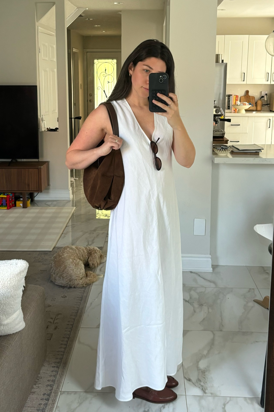 White linen maxi dress🕊️

#LTKsummer