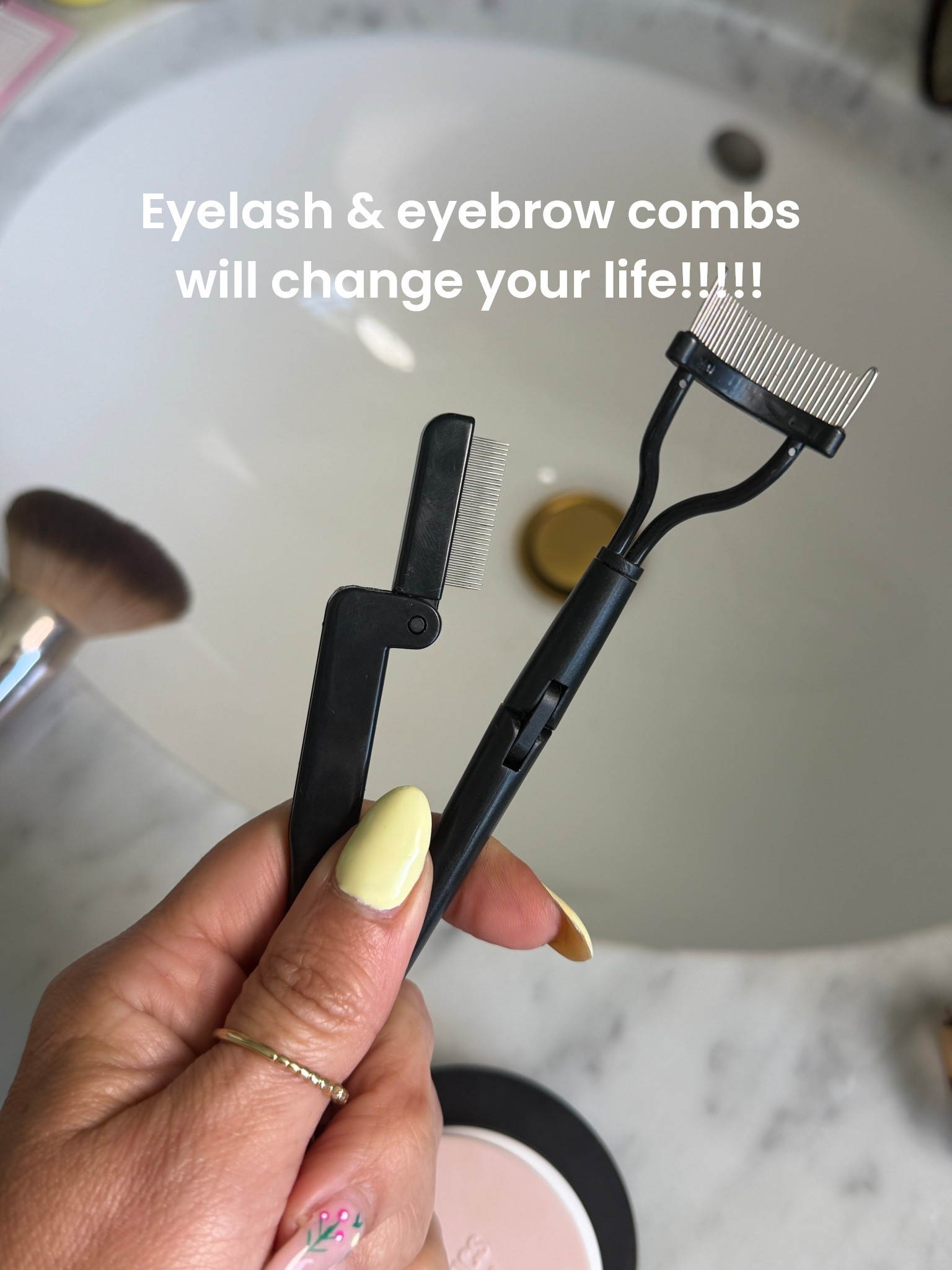 Only $5!!!!!! Add to cart asap!!! 
I’ve been using an eyelash and eyebrow comb for YEARS!!!! Life changing!!!!! 
It makes your mascara look PERFECT on them lashes. And, I love to comb my brows before and after I fill them in & add my brow gel. 

#LTKselfcare #LTKmorningroutine #LTKOver40