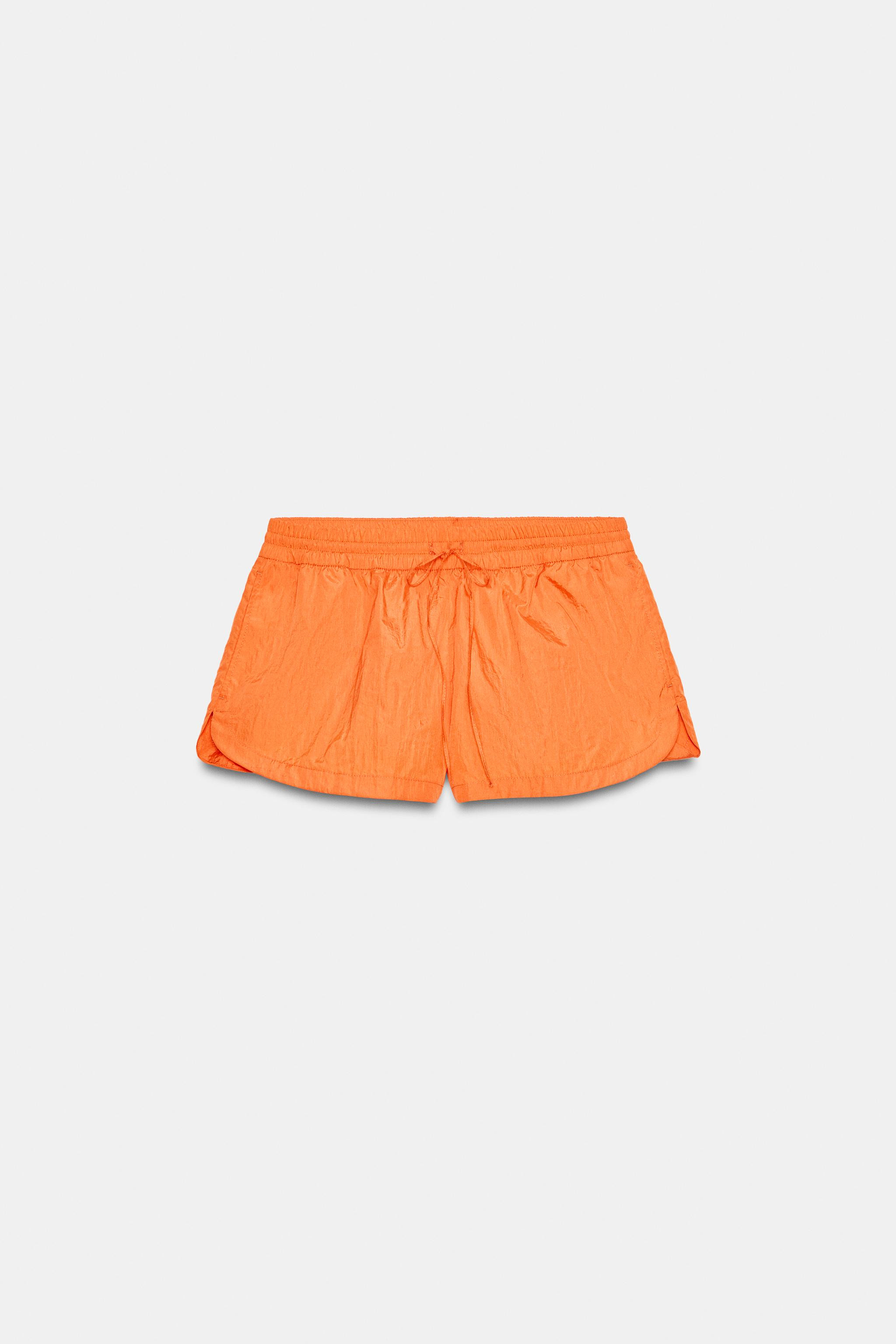 NYLON DRAWSTRING SHORTS | Zara US