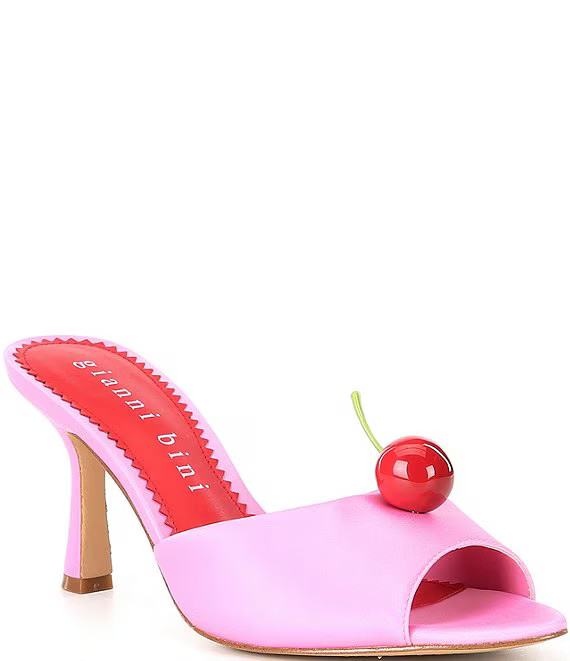 Gianni Bini Parris Cherry Satin Dress Sandals | Dillard's | Dillard's