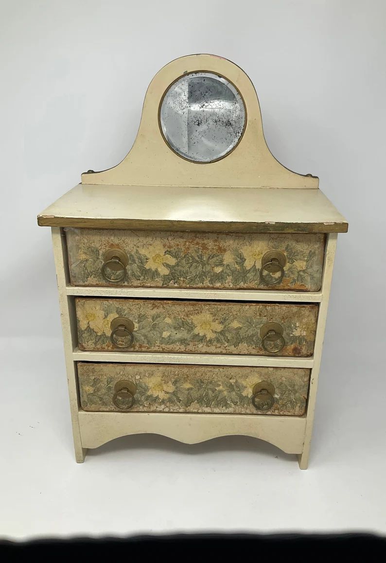 Antique salesman sample bureau with original mirror. Doll Bureau from 1800’s. Not dollhouse fur... | Etsy (US)