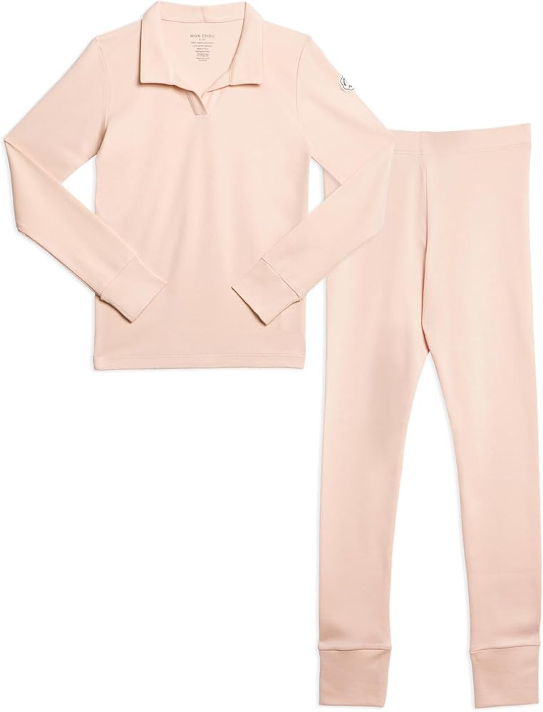 Kids Organic Cotton Pajamas Set - 100% Pima Cotton PJ Set - Luxury Longsleeve Pajamas for Kids an... | Amazon (US)