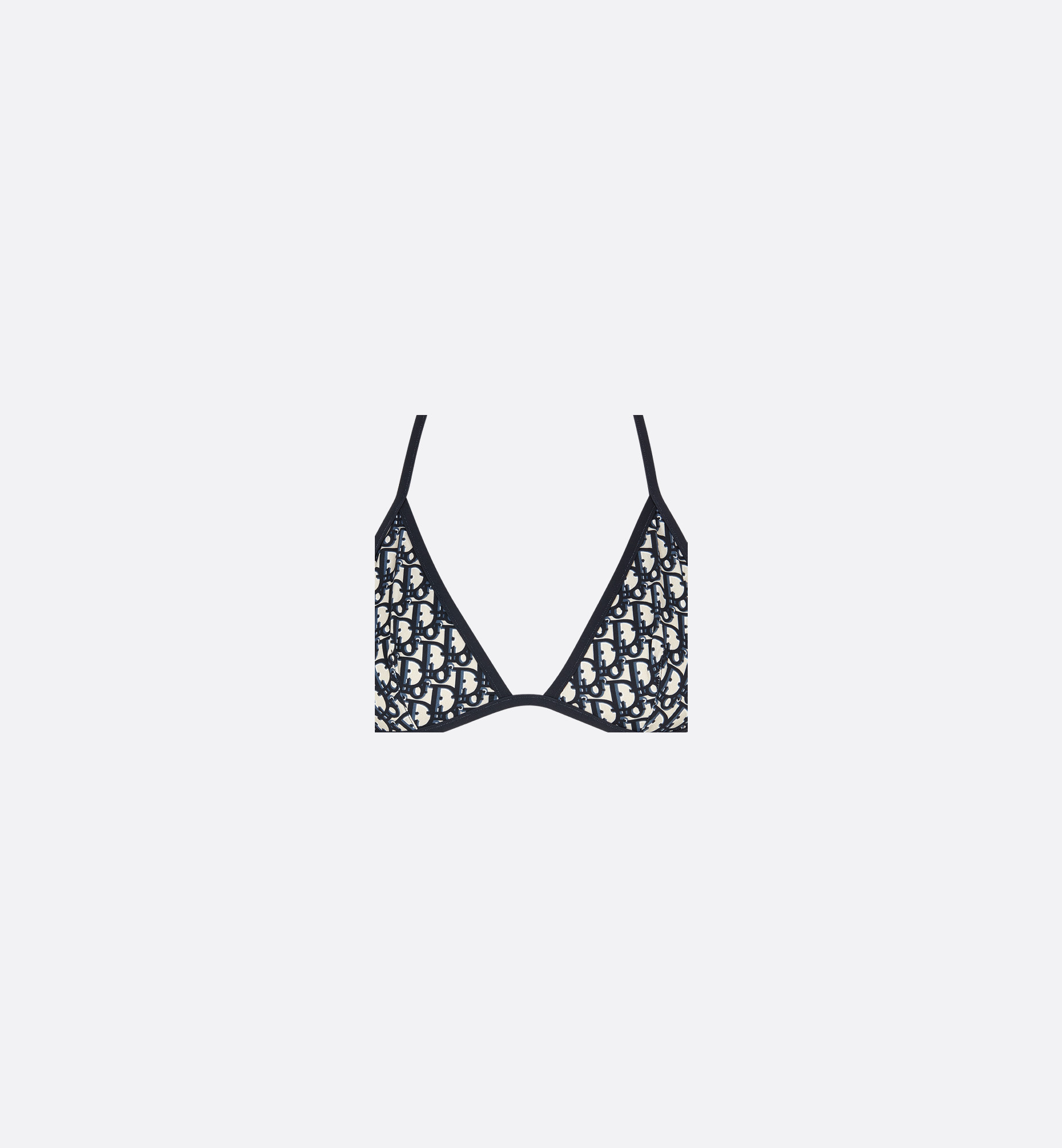 Bikini Top Blue Dior Oblique Technical Fabric | DIOR | Christian Dior Parfums UK