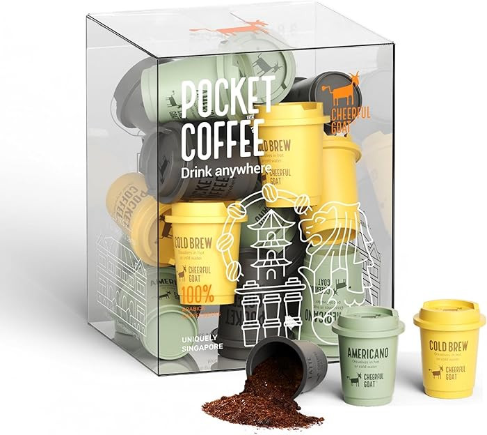 CheerfulGoat Instant Cold Brew Coffee – Speciality Pocket Coffee 100% Arabica, Freeze Dried for... | Amazon (US)