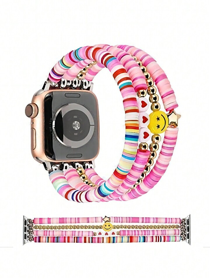 1pc Beads Bracelet Compatible With Apple Watch Band Apple Watch Strap Band Apple Watch Band Apple... | SHEIN