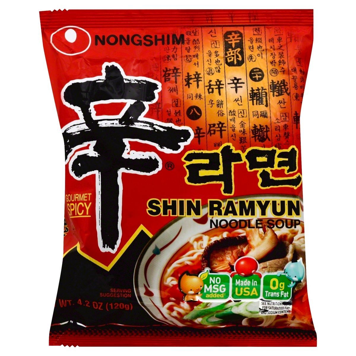 Nongshim Spicy Shin Noodle Soup - 4.23oz | Target