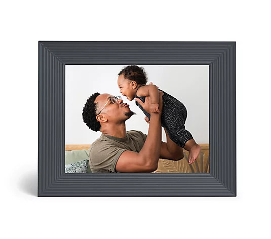 Aura Harper 9" Full HD Wi-Fi Digital Photo Frame with Touch Bar - QVC.com | QVC