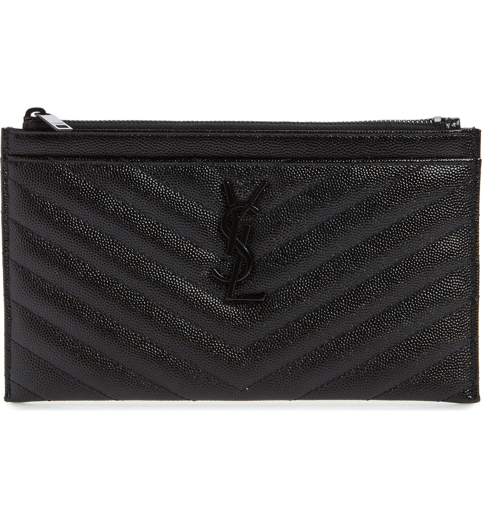 Monogramme Quilted Calfskin Zip Pouch | Nordstrom
