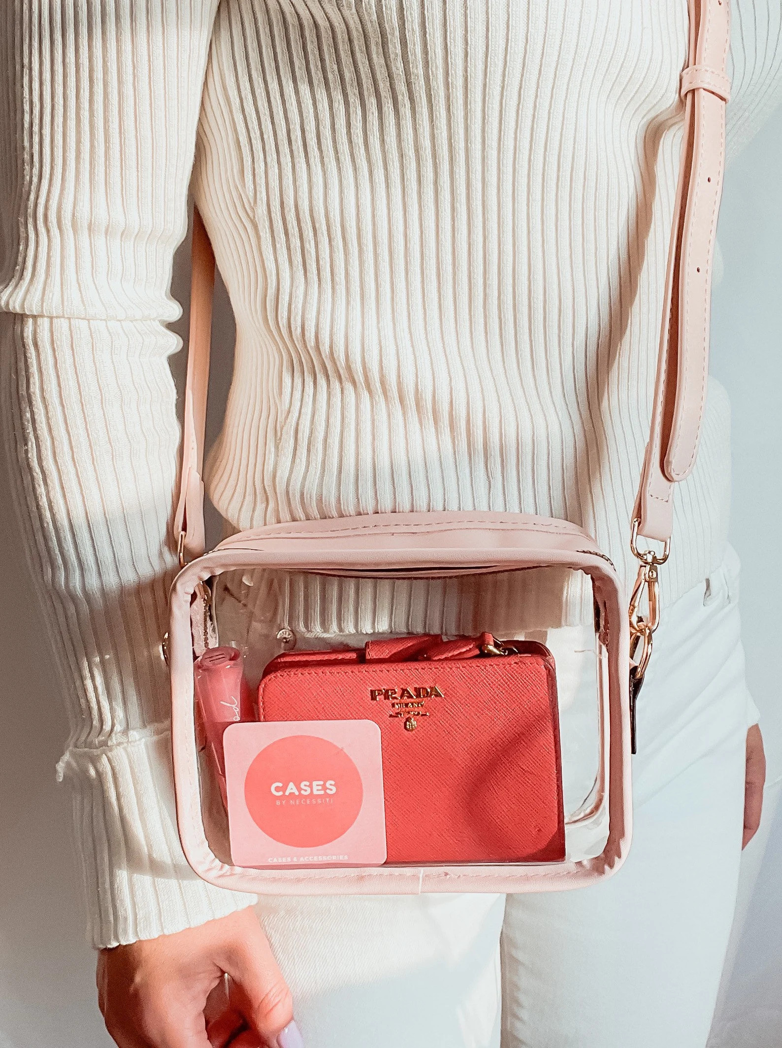 NEW Clear Bag With Leather Adjustable Strap for Music Festival | Etsy | Etsy (US)