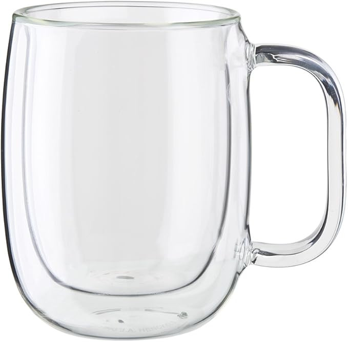 ZWILLING Sorrento Plus 2-pc Double-Wall Glass Coffee Mug Set, Clear | Amazon (US)