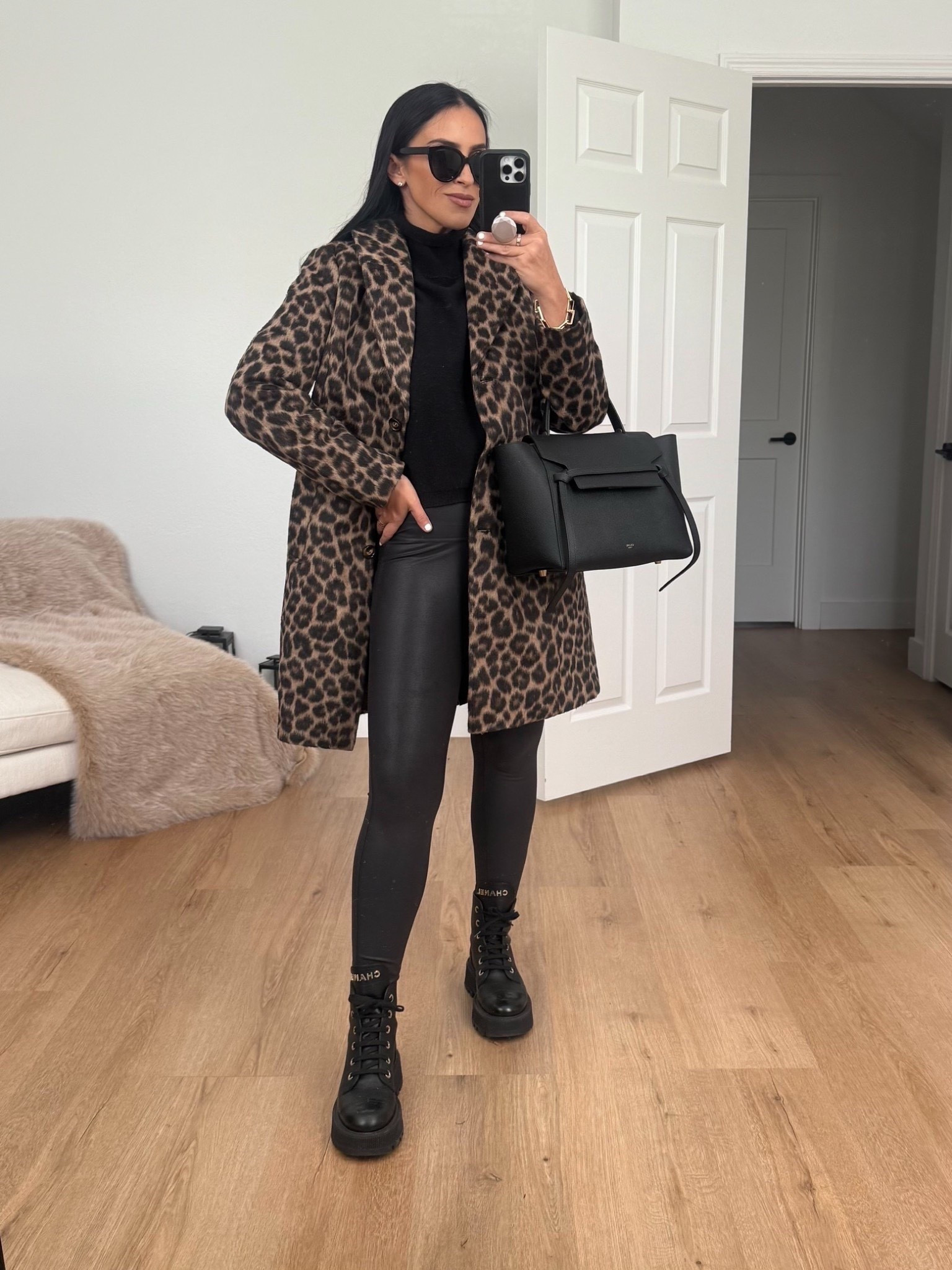 Walmart leopard coat under $50