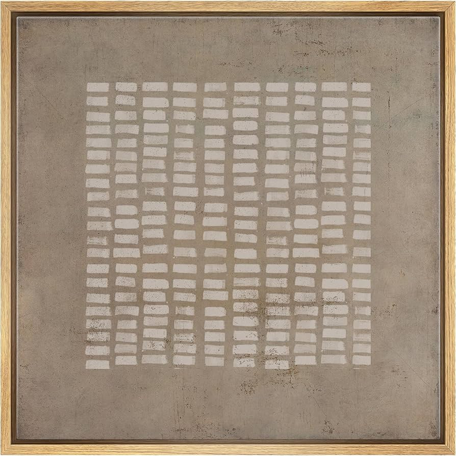 SIGNWIN Framed Canvas Print Wall Art Mid-Century Geometric Line Pattern Abstract Shapes Illustrat... | Amazon (US)