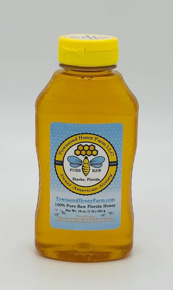 FL Orange Blossom Honey, Pure Raw Natural Honey, Best Raw Honey, Direct from Beekeeper, 1 lb | Etsy (US)
