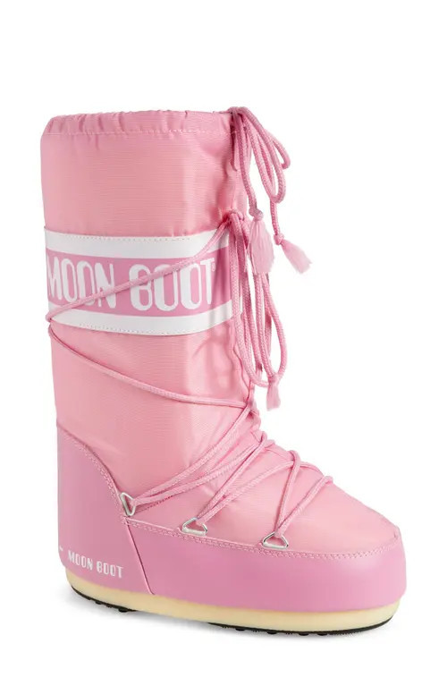 Moon Boot® Icon Water Repellent Moon Boot in Pink at Nordstrom, Size 35 | Nordstrom
