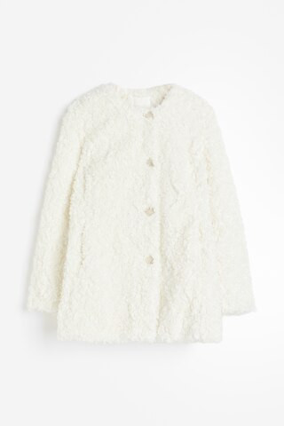 H & M - Teddy Jacket - White | H&M (AU)