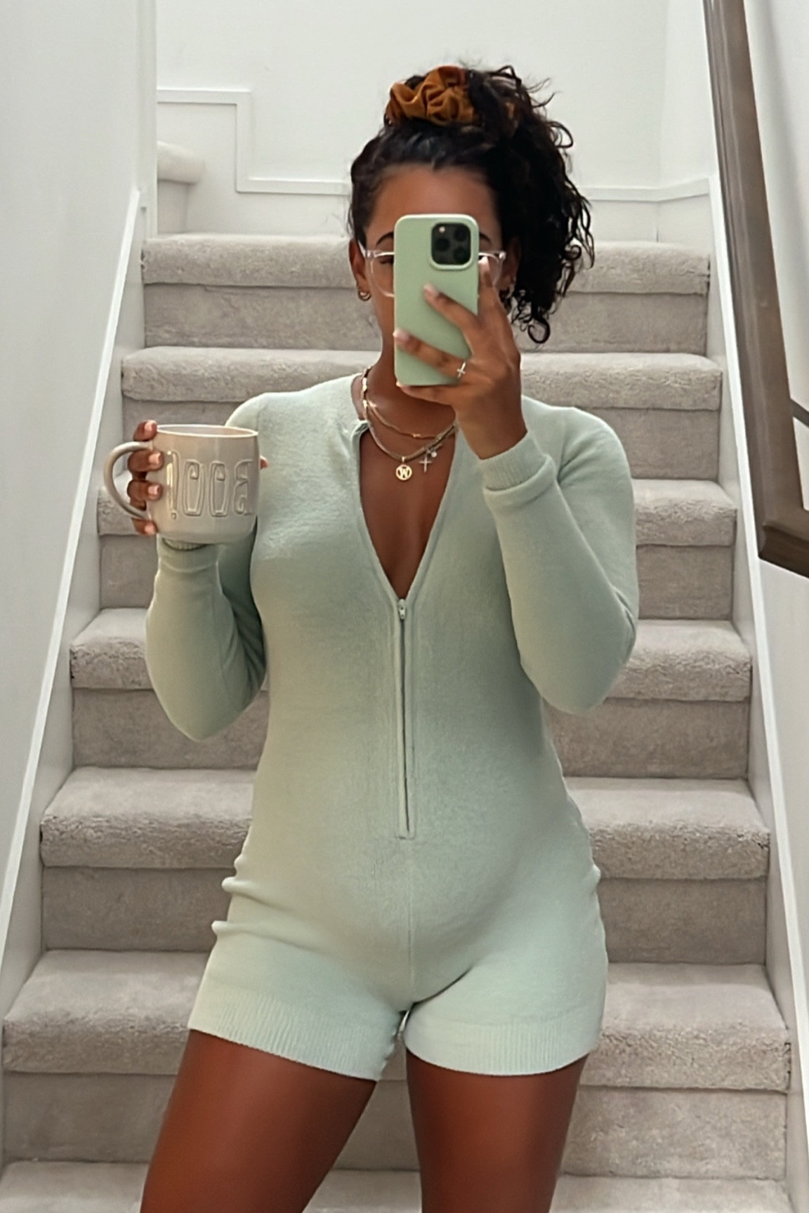 The comfiest onesie from SKIMS // Size: M // Color: Mint 🫶🏽 

30wks pregnant & could’ve ordered a small! 



#LTKbump