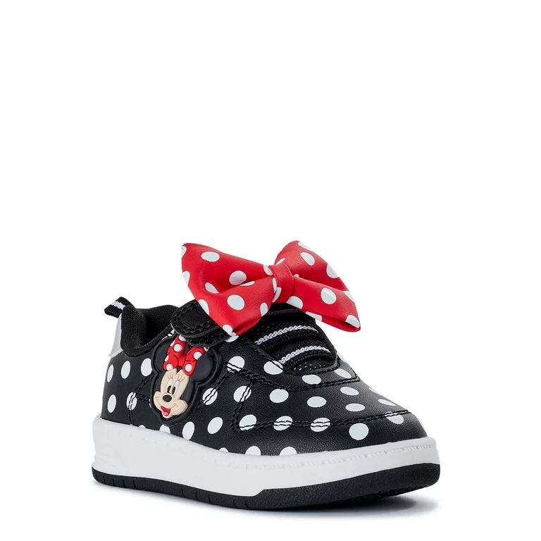 Minnie Mouse Baby Girl Casual Court Sneakers, Sizes 2-6 | Walmart (US)