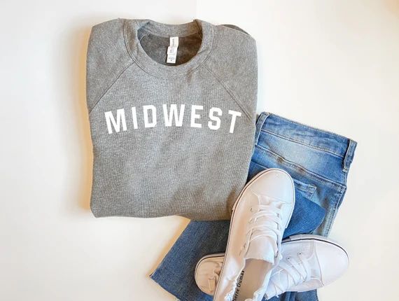 Midwest Sweatshirt College Sweatshirt Fall Sweatshirt | Etsy | Etsy (US)