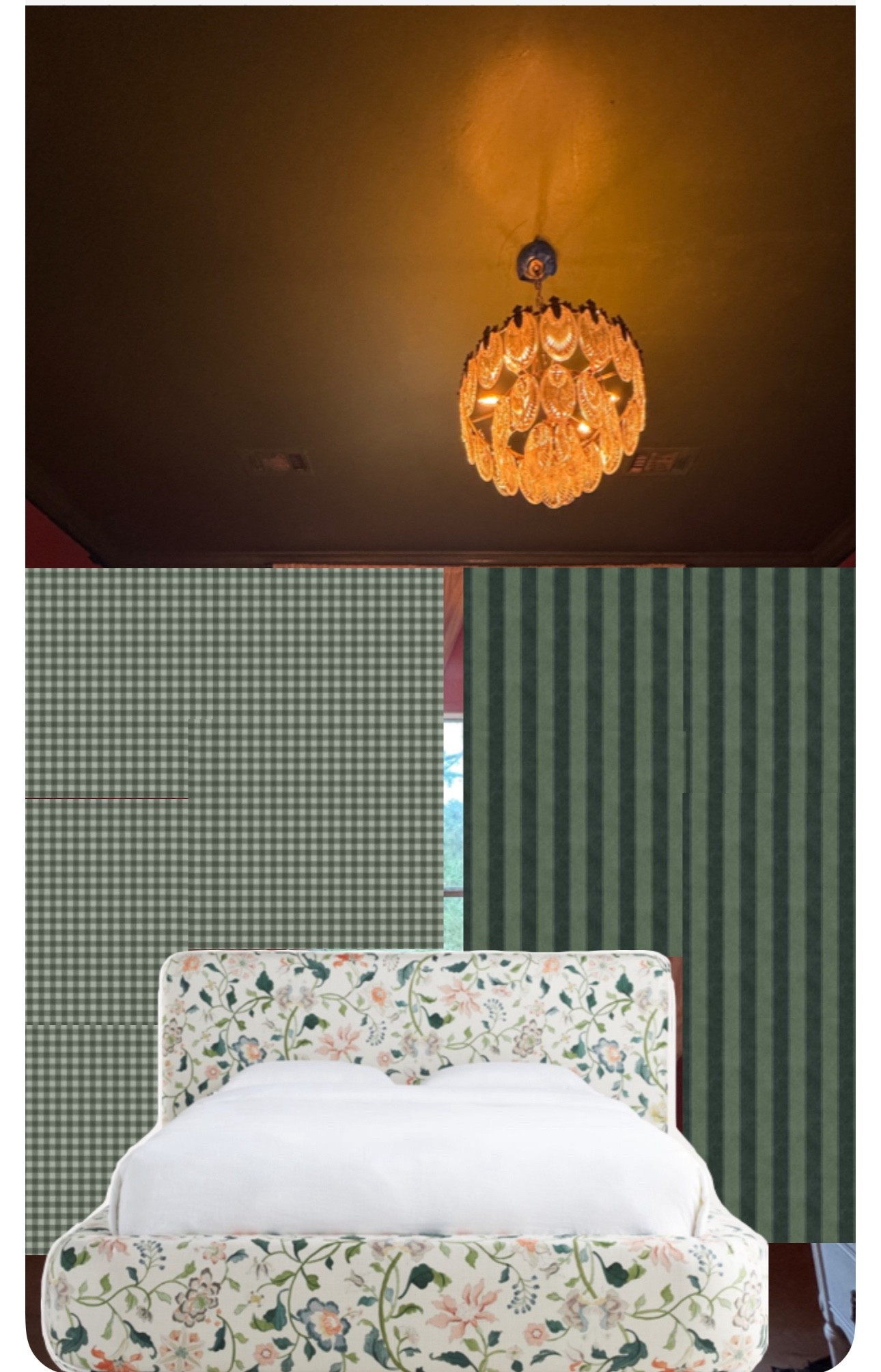 the new bedroom *concept* 
with curtain options :) 
can’t wait for her to be here 😍