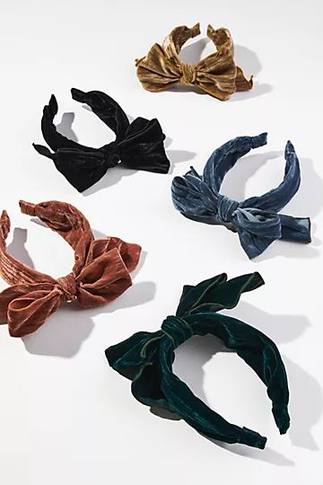 Velvet Bow Headband | Anthropologie (US)