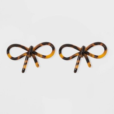 SUGARFIX by BaubleBar Clear Acrylic Bow Earrings | Target