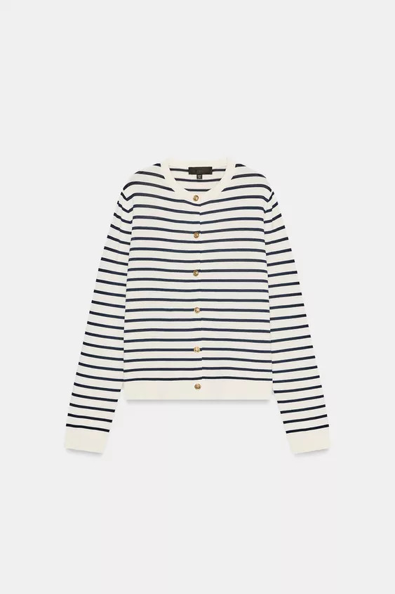 Gestreifte Strickjacke | Zara US