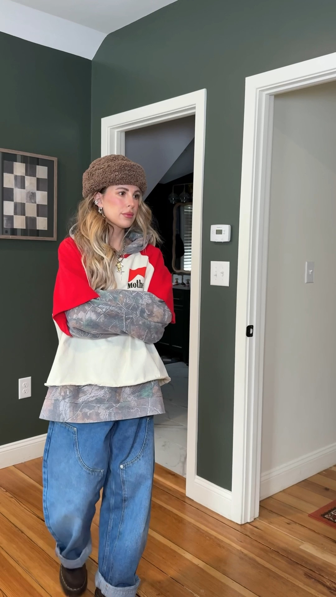 My fav formula, a tee shirt over a hoodie!! This hoodie (urban) and tshirt (happy little mother) are sold out but I linked some others! 🤗

#LTKgrwm #LTKootd