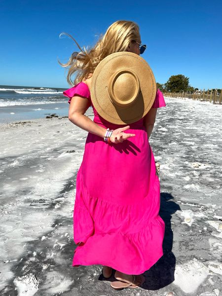Amazon boater hat for summer! It even has a chin strap so you can tighten or wear around your neck.

Dress is a medium and fits true to size.




#LTKstyletip #LTKtravel #LTKSeasonal